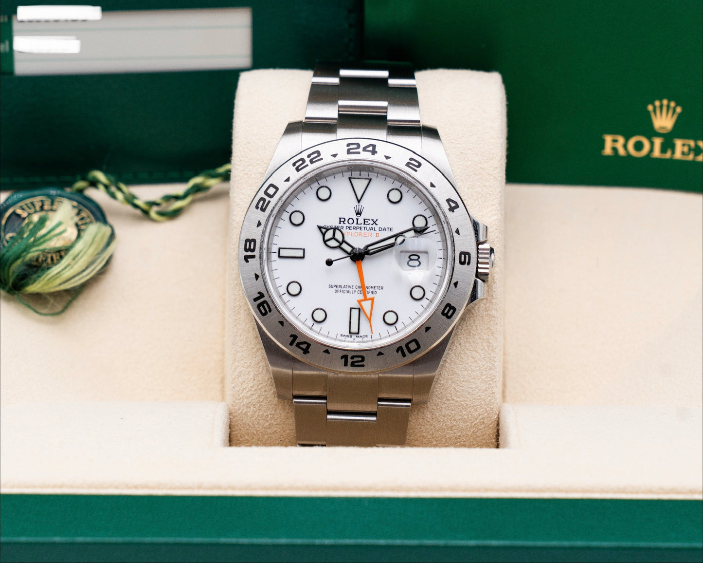 Rolex   Explorer II 42mm 216570 White Dial 2018