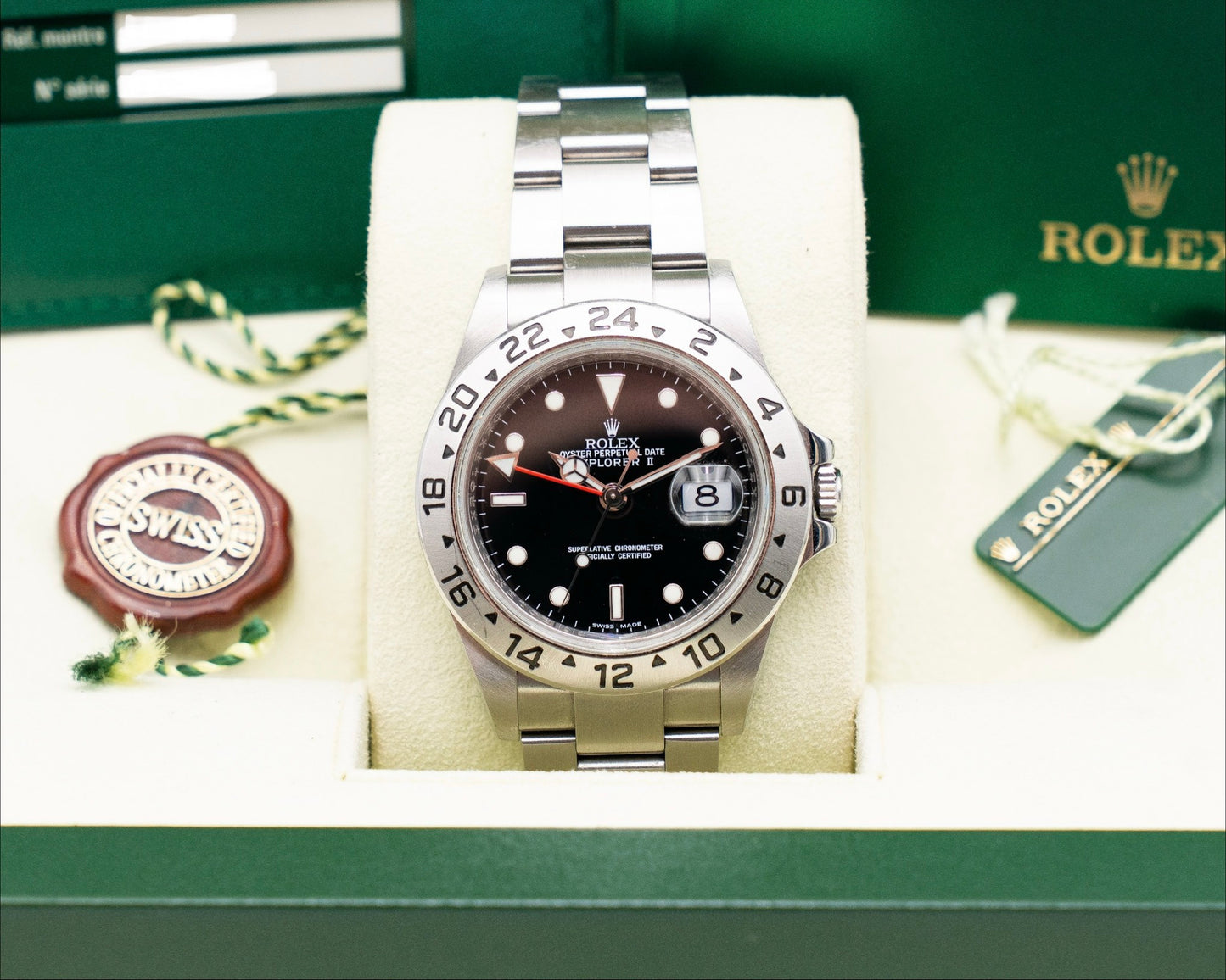 UNPOLISHED Rolex Explorer II 40mm 16570 Black Dial 2011
