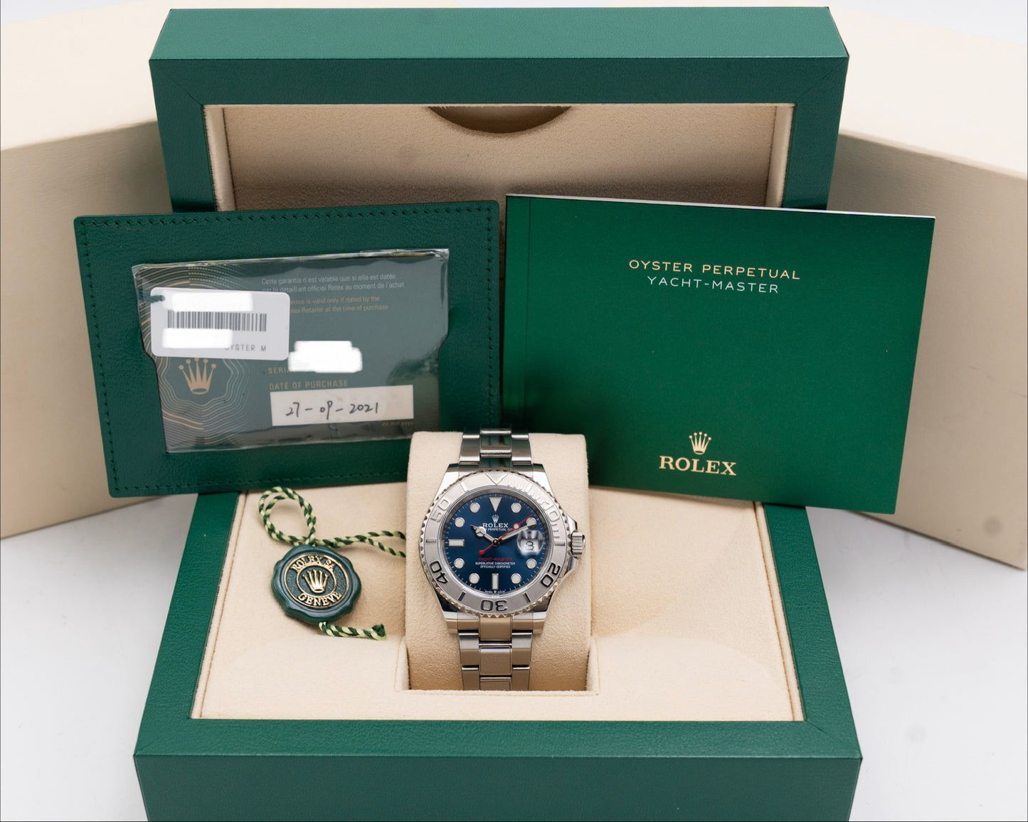 Rolex Yacht-Master 40mm 126622 Steel and Platinum Blue Dial 2021