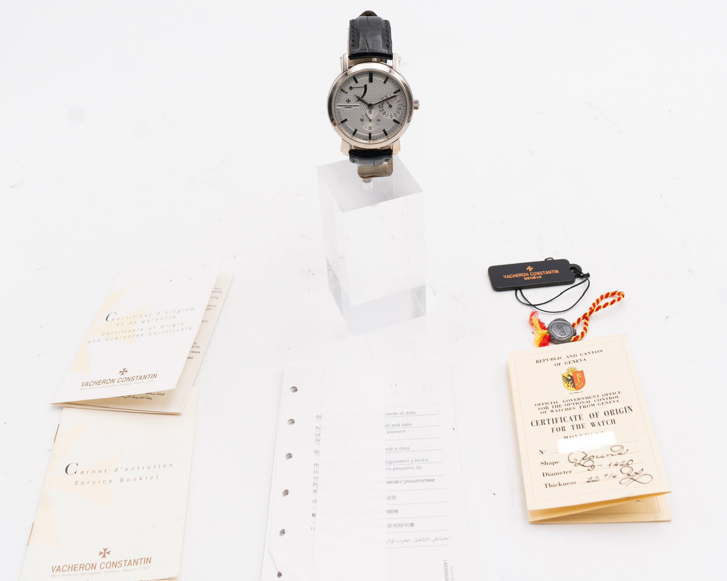 Vacheron Constantin Malte Power Reserver and Date 38mm 83060 White Gold 2009