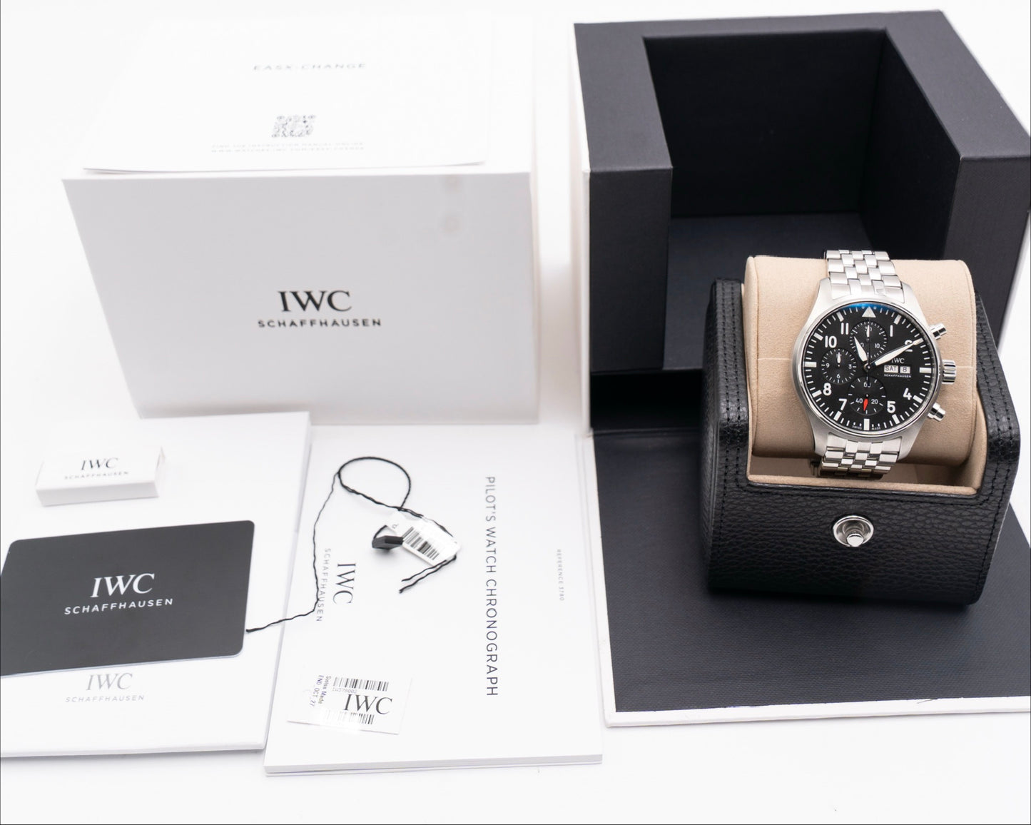 STICKERED IWC Pilot's Watch Chronograph 43mm IW378002 Black 2026