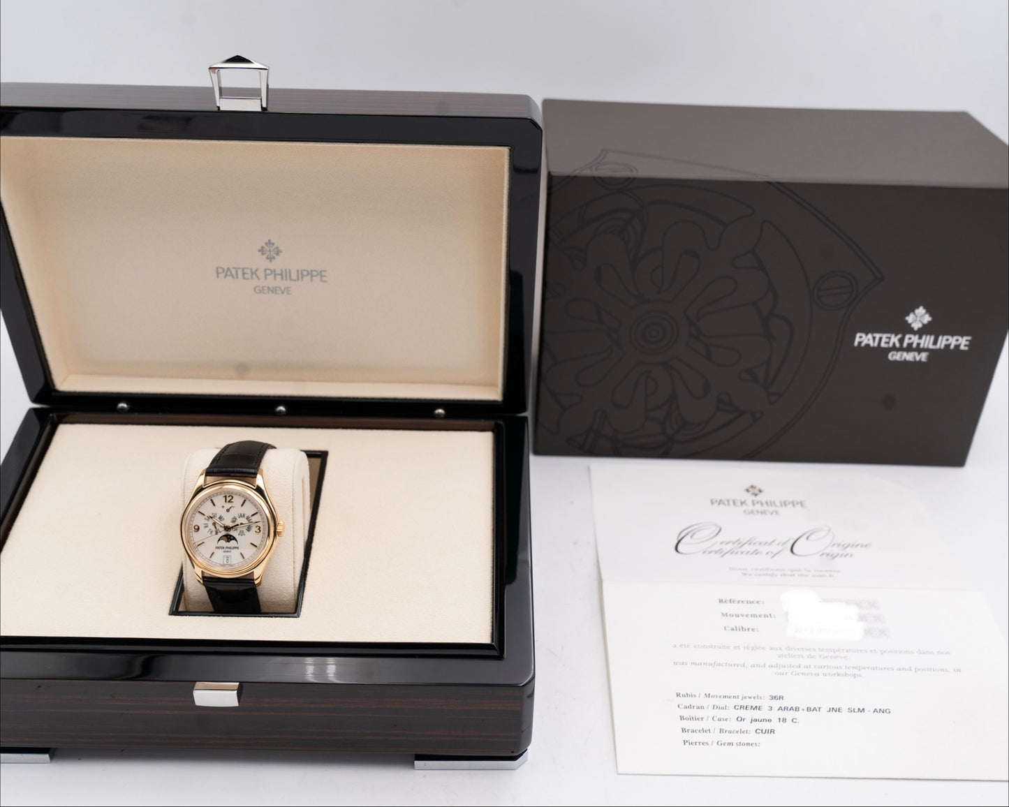 Patek Philippe Annual Calendar 39mm 5146 Yellow Gold Case Cream Dial 2015