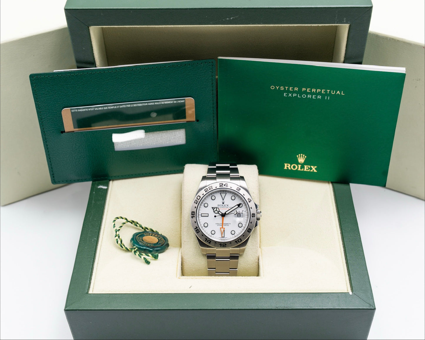 Rolex Explorer II 42mm 216570 White Polar 2014