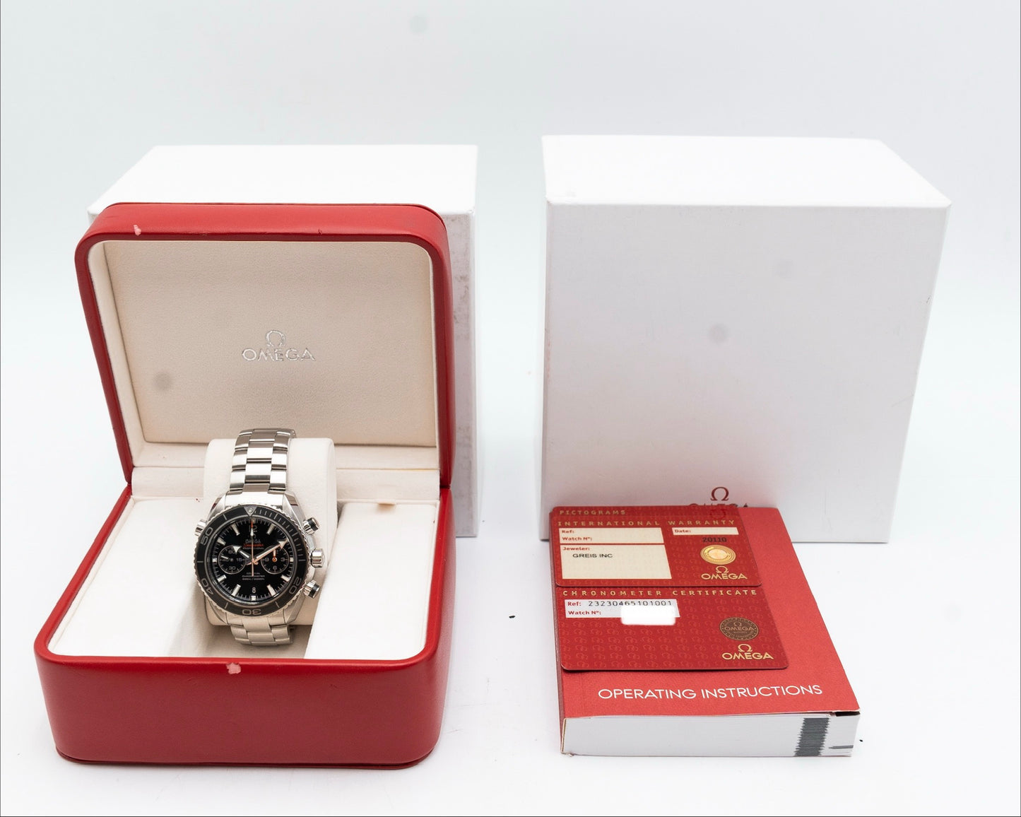 UNWORN Omega Seamaster Planet Ocean 600M 45.5mm 232.30.46.51.01.001 Chronograph Black