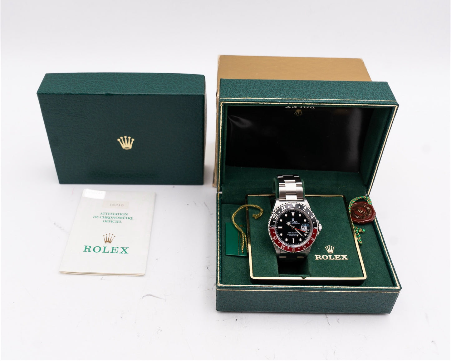 Rolex GMT Master II 40mm 16710 Coke Black and Red Bezel 1994
