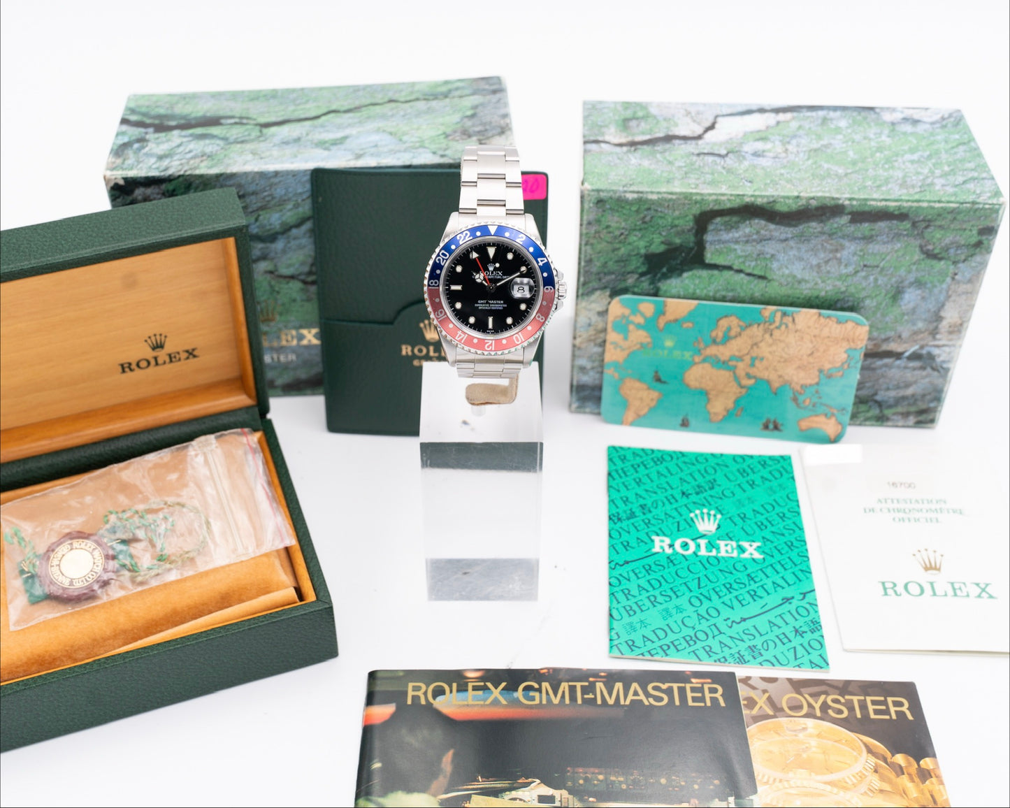 1999 Rolex GMT Master 16700 Pepsi Full Set