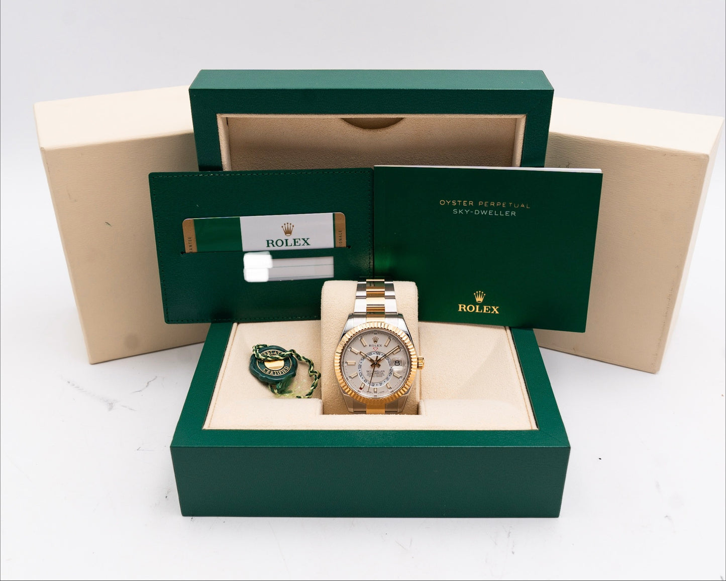 Rolex Sky-Dweller 42mm 326933 Two Tone White Dial 2019