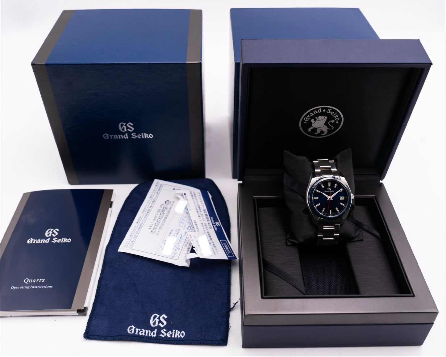 Grand Seiko 60th Anniversary Limited Edition 40mm SBGP015 Blue Dial Red Seconds Hand Quartz 2020