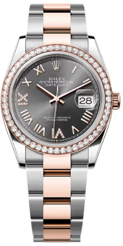 Rolex Datejust 36 Oystersteel Everose Gold Slate Dial Oyster Bracelet - 126281Rbr - 2026