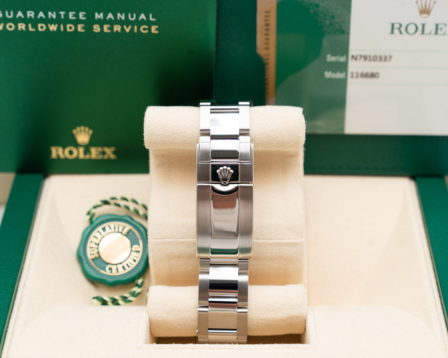 Rolex YachtMaster II 44mm 116680 White Dial 2016