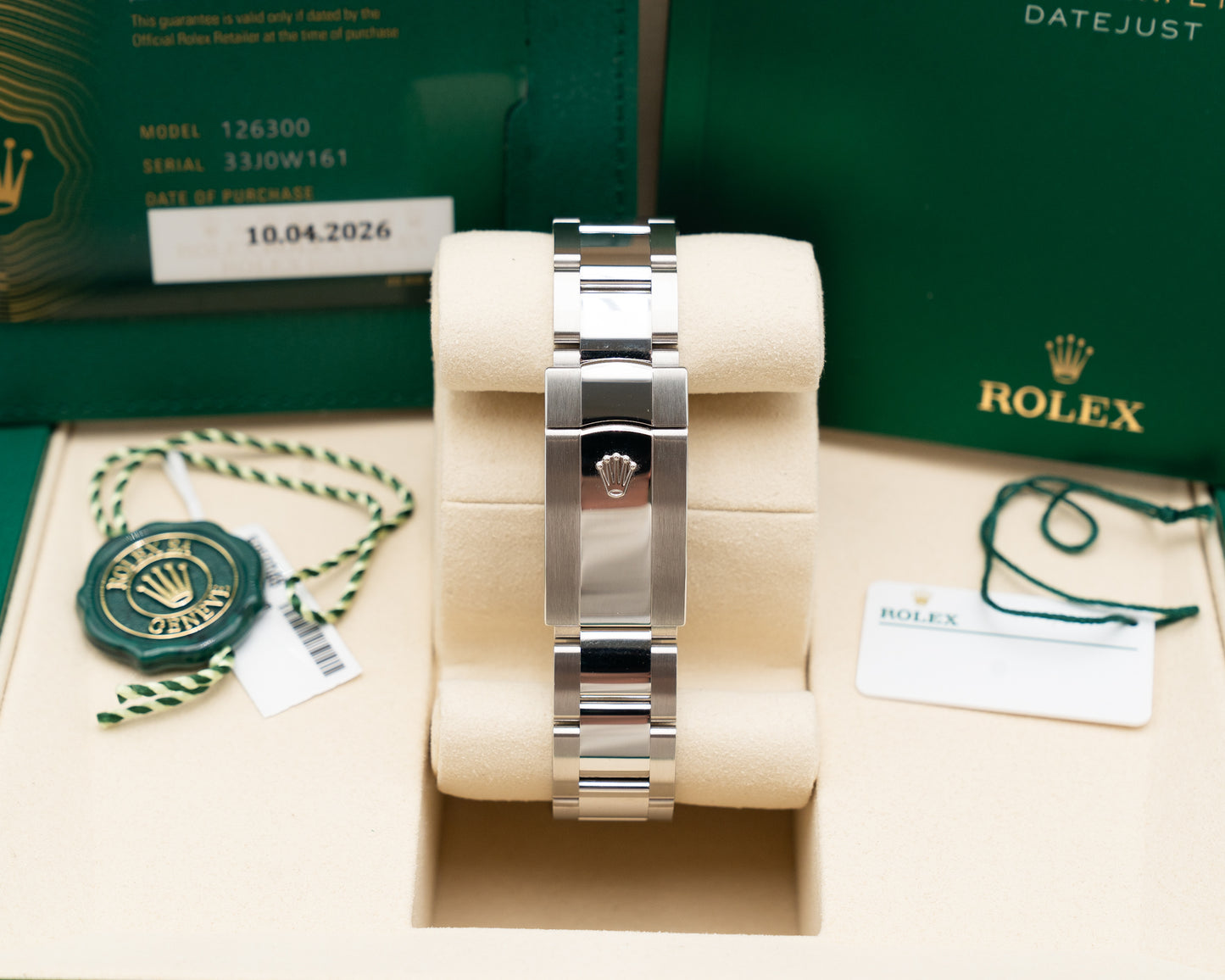 UNWORN Rolex Datejust 41mm 126300 Wimbledon Smooth on Oyster 2026