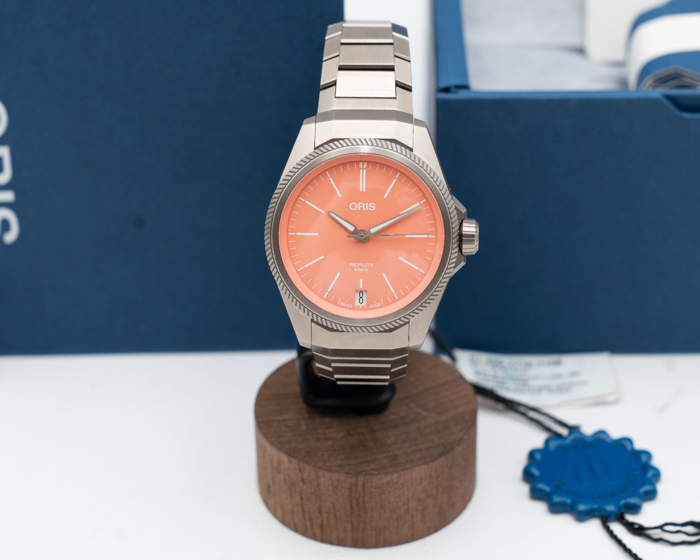 Oris BC ProPilot X 39mm 01 400 7778 7158 Pink Dial Cal. 400