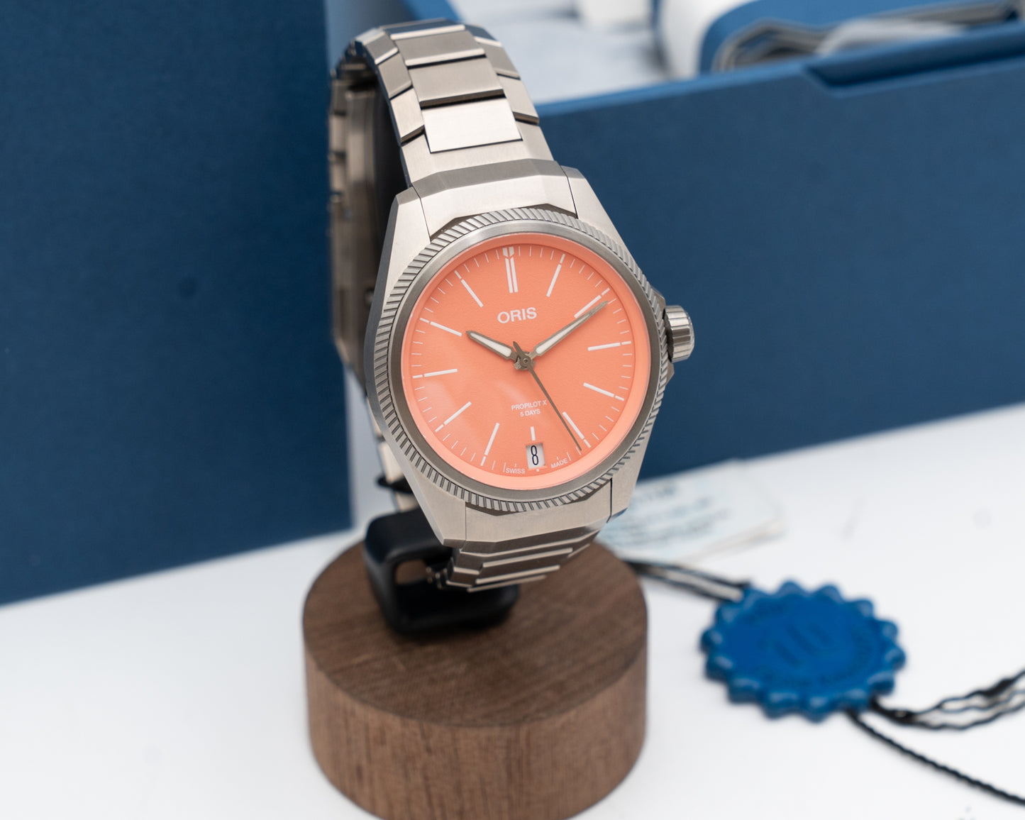Oris BC ProPilot X 39mm 01 400 7778 7158 Pink Dial Cal. 400