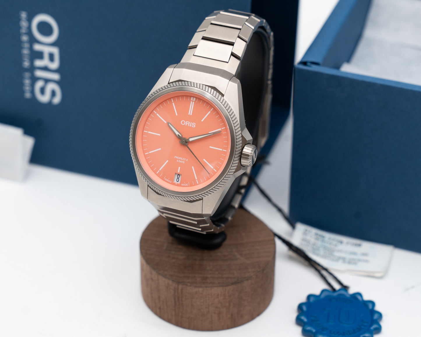 Oris BC ProPilot X 39mm 01 400 7778 7158 Pink Dial Cal. 400