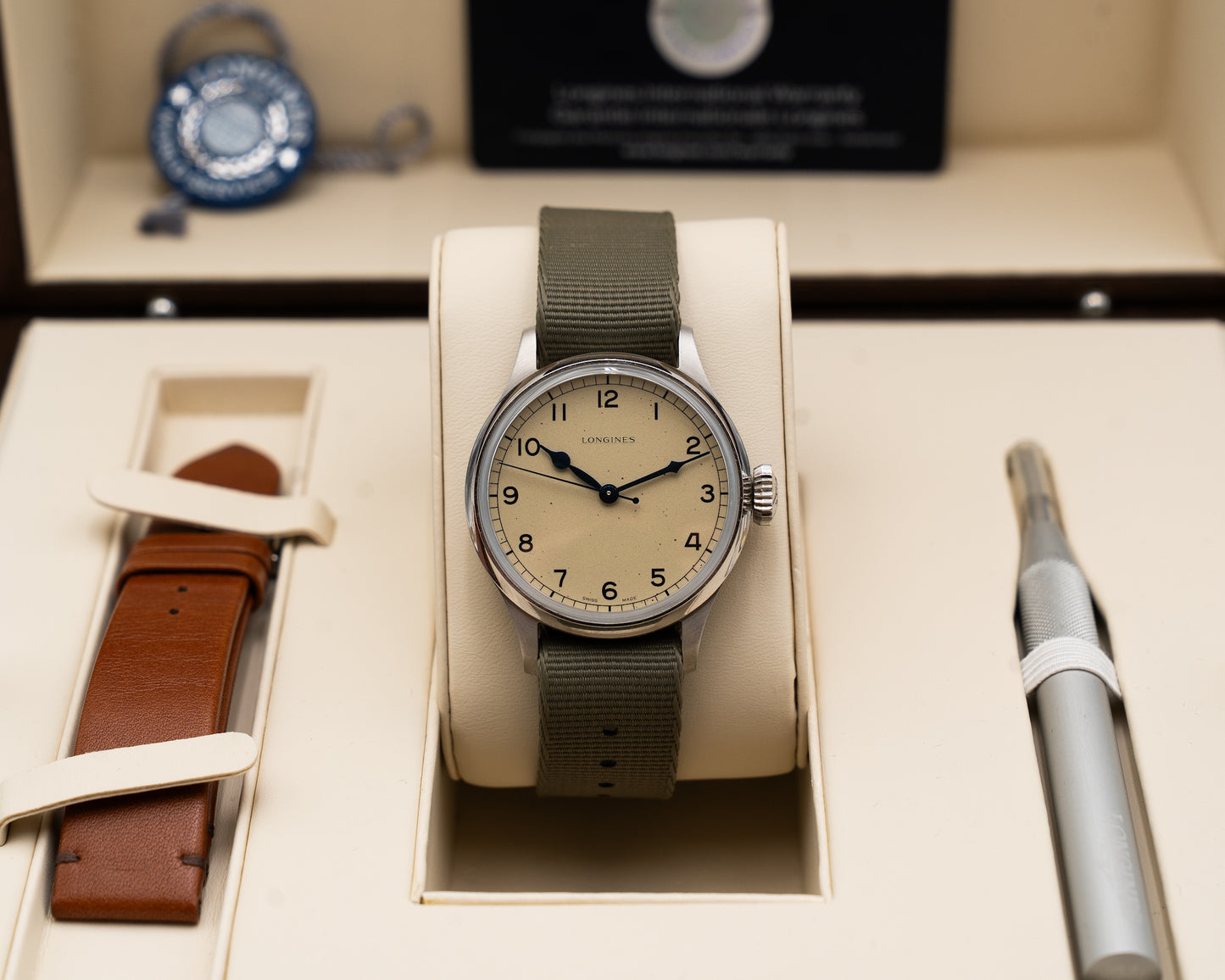 Longiness Marine Military 38.5mm L2.819.4 Heritage Retro 2024