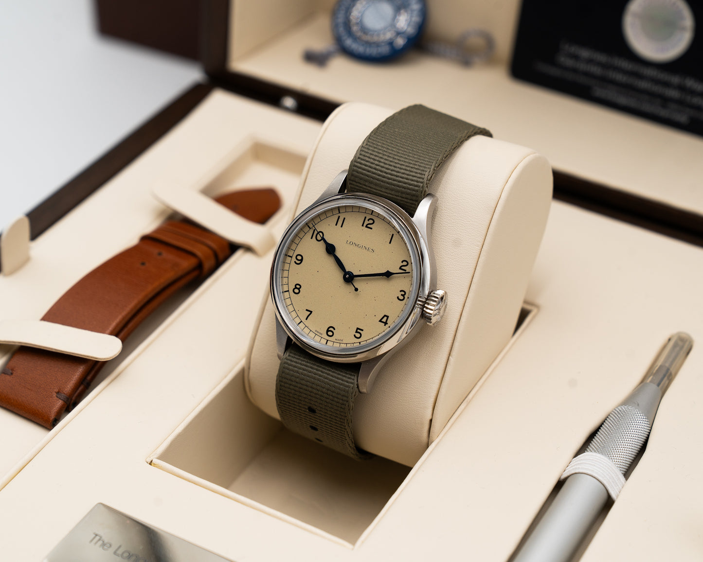Longiness Marine Military 38.5mm L2.819.4 Heritage Retro 2024