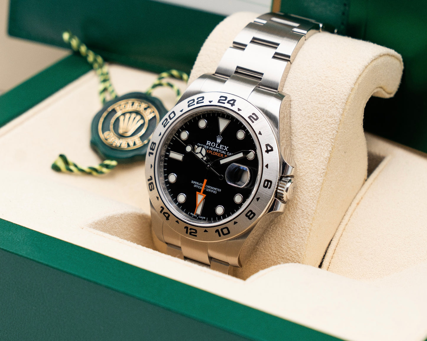 Rolex Explorer II 42mm 216570 Black Dial Orange Hand 2018