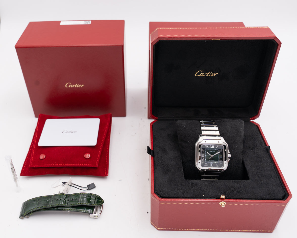 Cartier Santos De Cartier Large 39.8x47.5mm WSSA0062 Green 2025