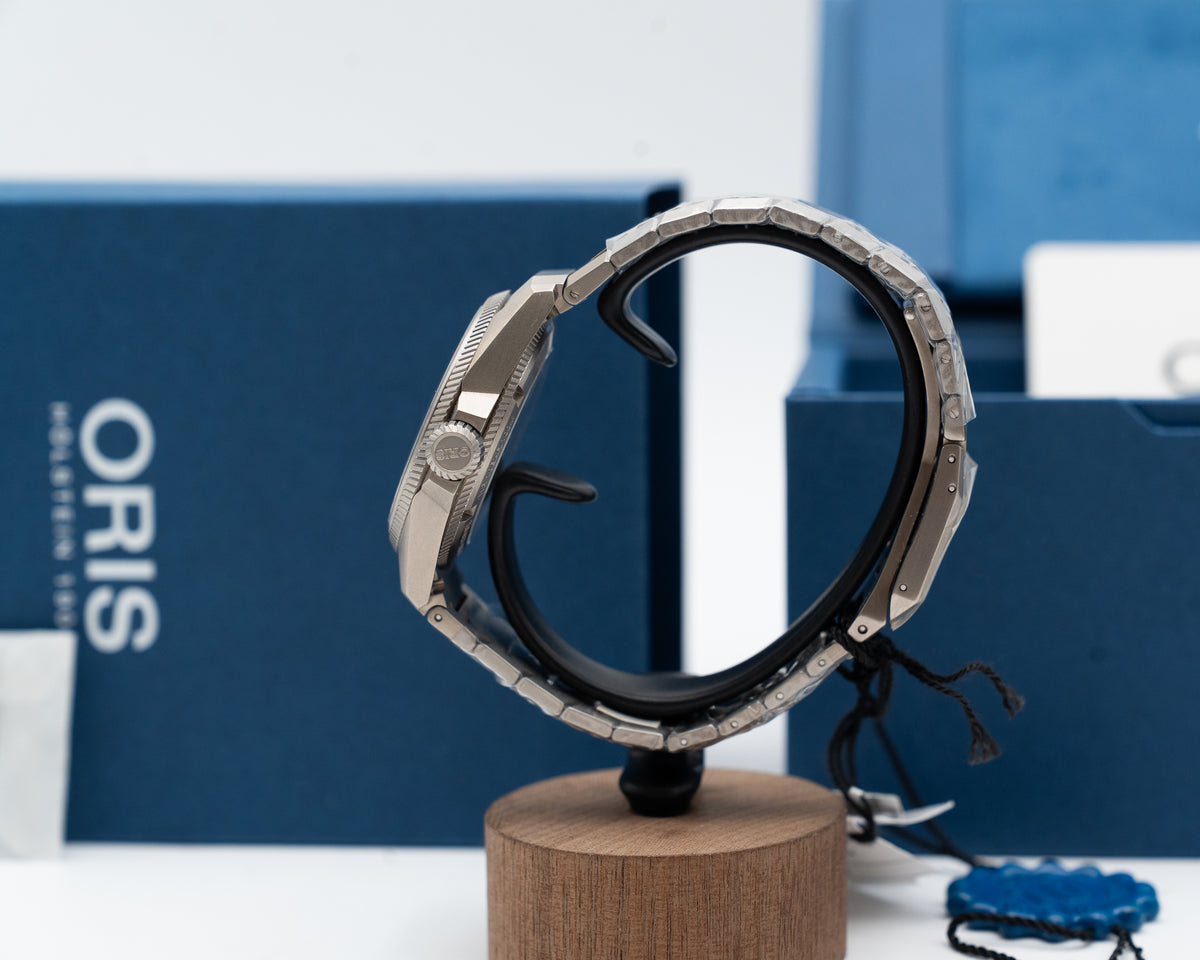Oris ProPilot X Cal. 400 Laser 39mm 01 400 7778 7150-07 Blue Dial