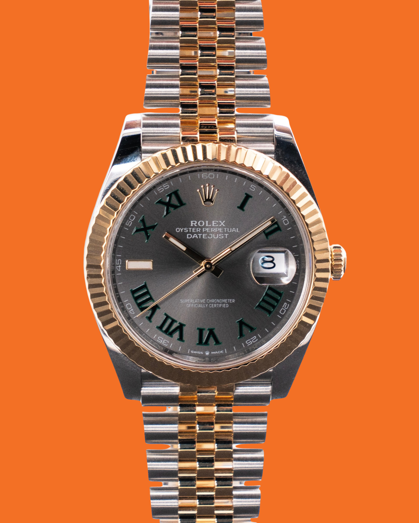 Rolex Datejust 41mm 126333-0020 Yellow Fluted / Jubilee Wimbledon 2026