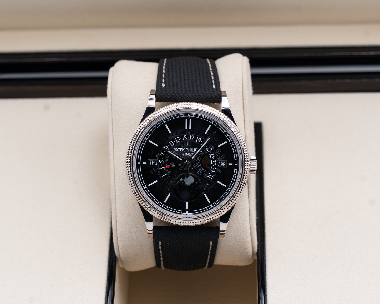 Patek Philippe Retrograde Perpetual Calendar 39.5mm 6159G Moonphase Hobnail Bezel 2025