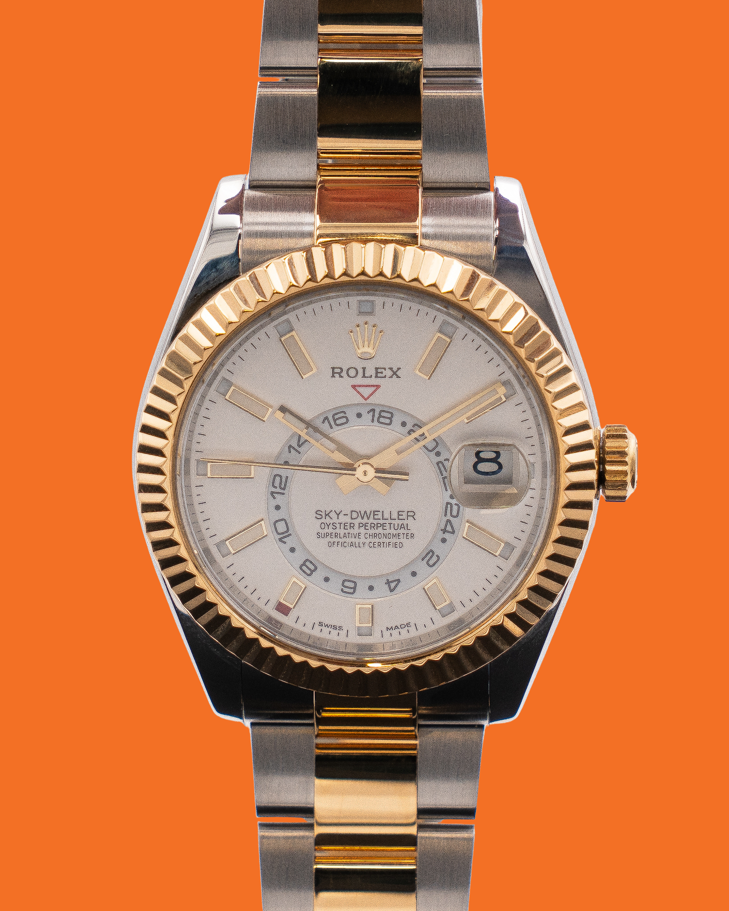 Rolex Sky-Dweller 42mm 326933 Two Tone White Dial 2019