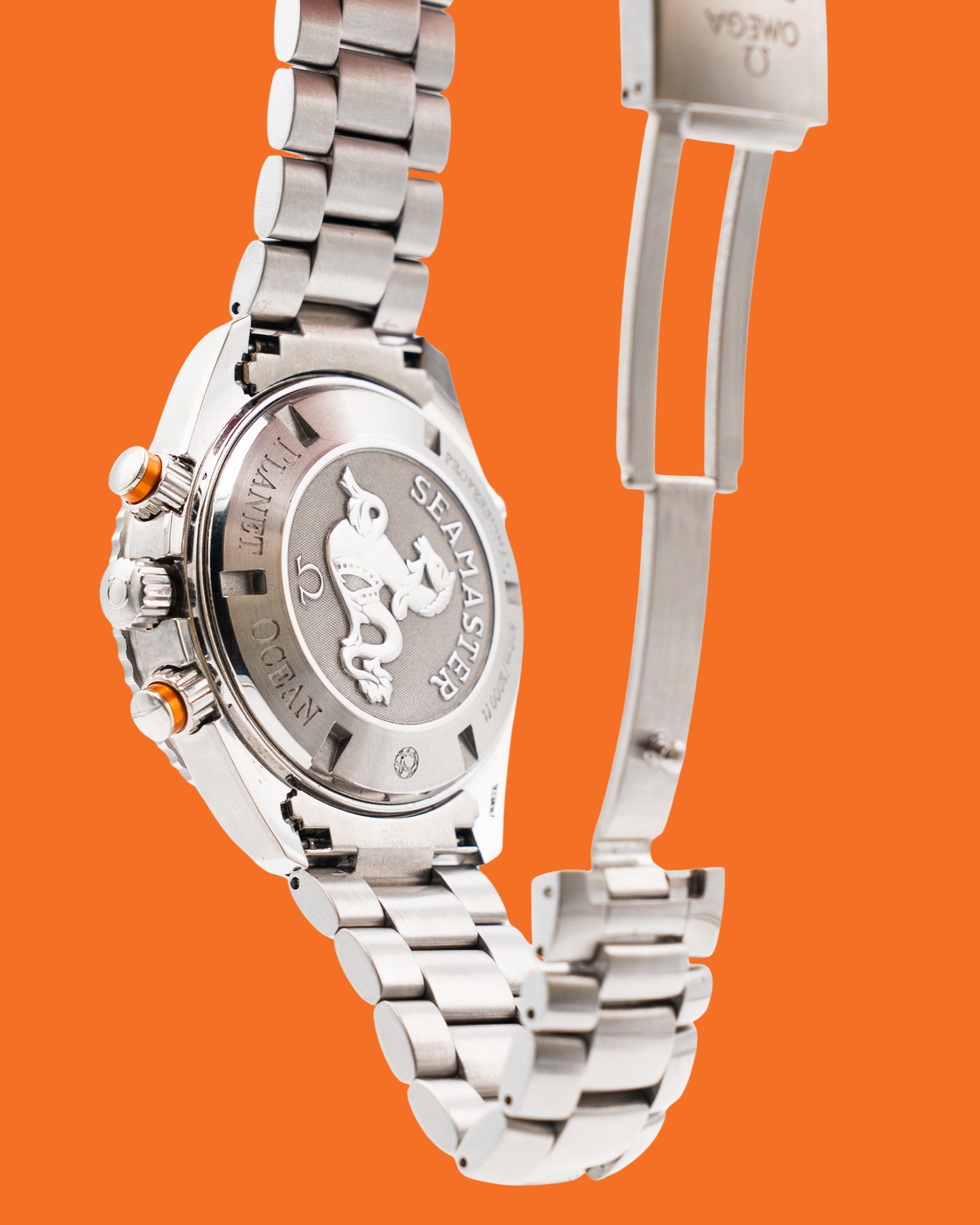 Omega Seamaster Planet Ocean 600M Co-Axial 45.5mm 2218.50.00 Chronograph Orange