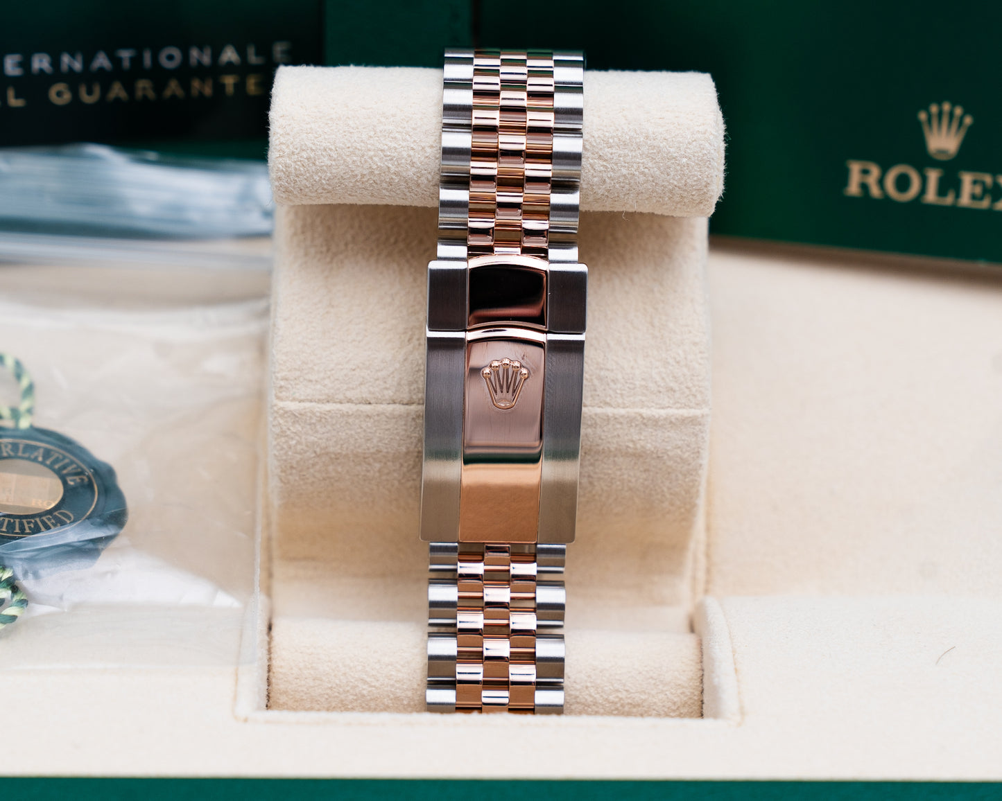 Rolex Datejust 36mm 126231 Two Tone Fluted Everose Black Diamond Dial 2024