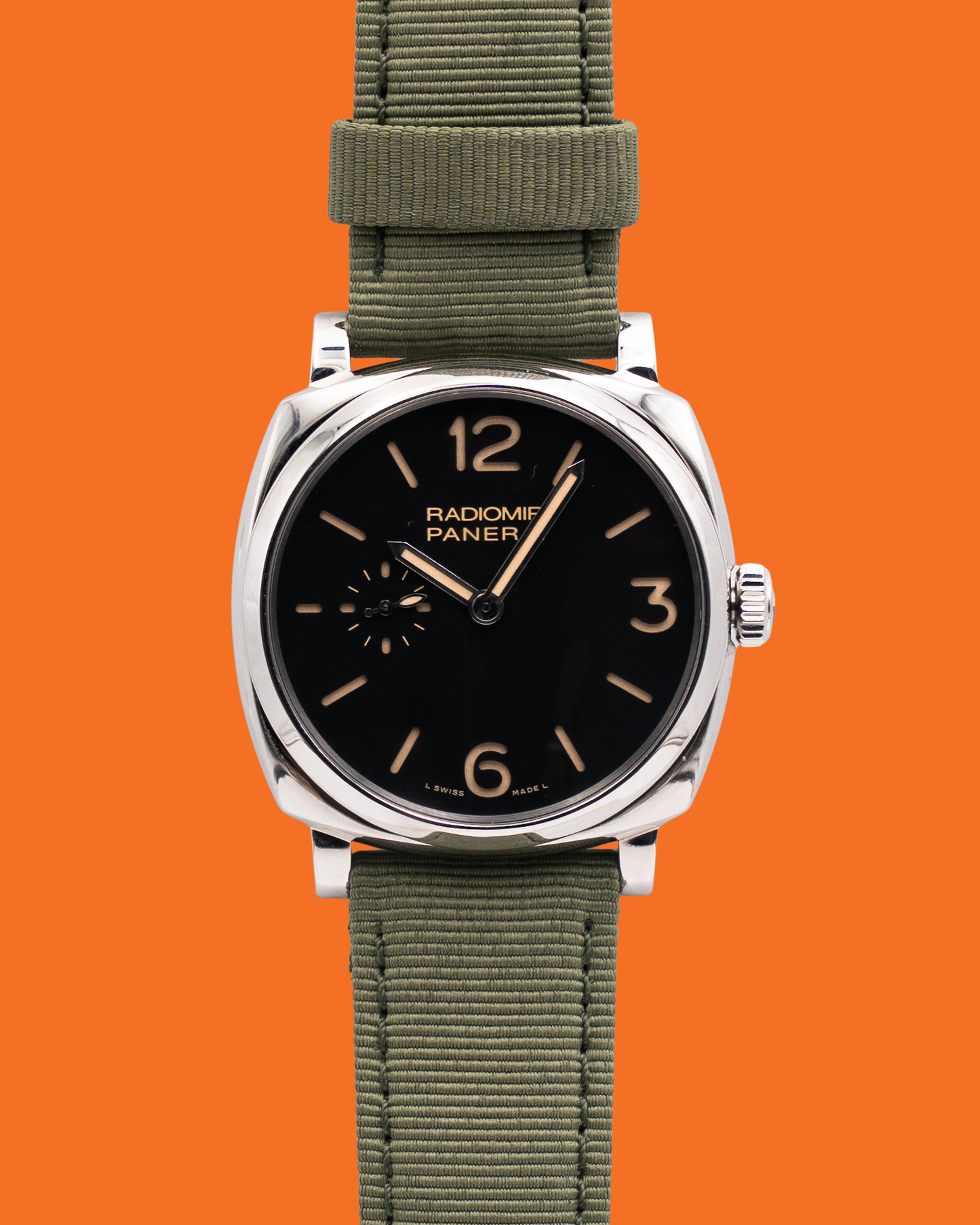Paneri Radiomir 1940 42mm PAM00512 Black Dial Green Strap 2016