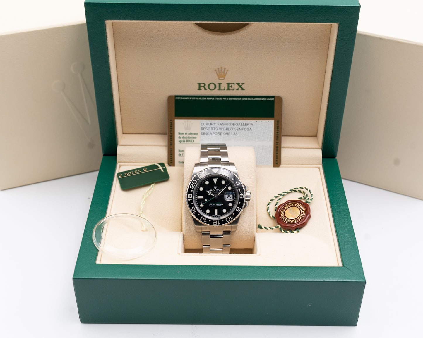 UNWORK STICKERED Rolex GMT-Master II 40mm 116710LN Green Arrow 2010