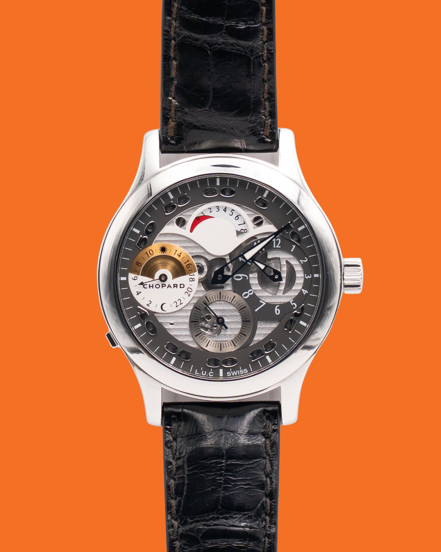 Chopard L.U.C. Tech Regulator 40mm 168449-3001 8-Day Dual Time Ltd 250pcs