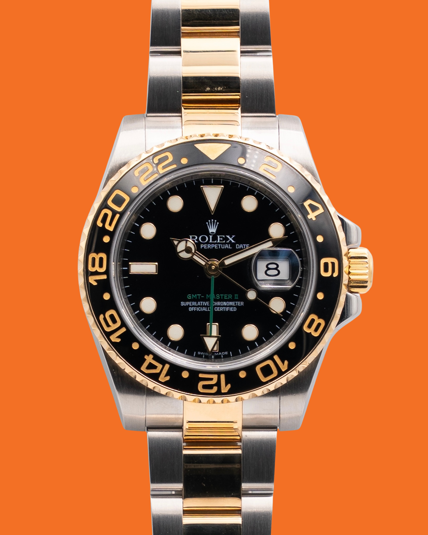 Rolex GMT Master II 40mm 116713ln Black Dial Two-Tone 2009