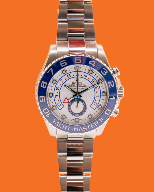 Rolex YachtMaster II 44mm 116680 White Dial 2016