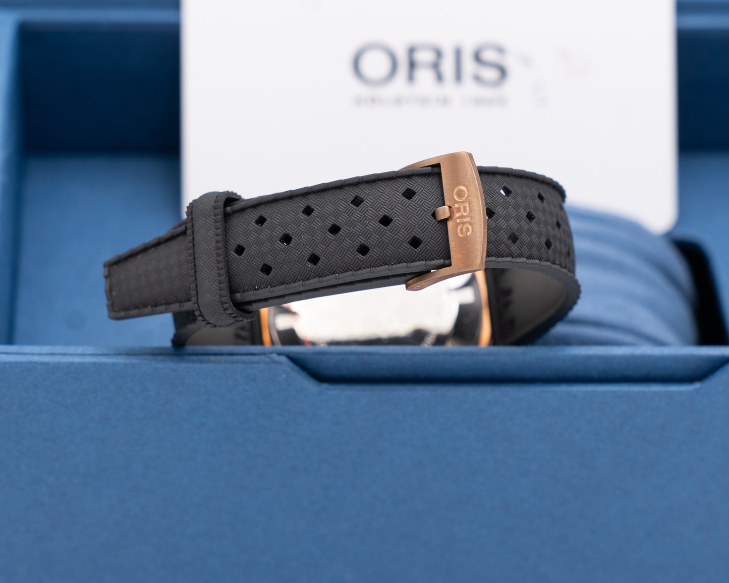 UNWORN Oris Divers Sixty-Five Date 38mm 01 733 7771 3154 Bronze Case Black Dial Rubber Strap