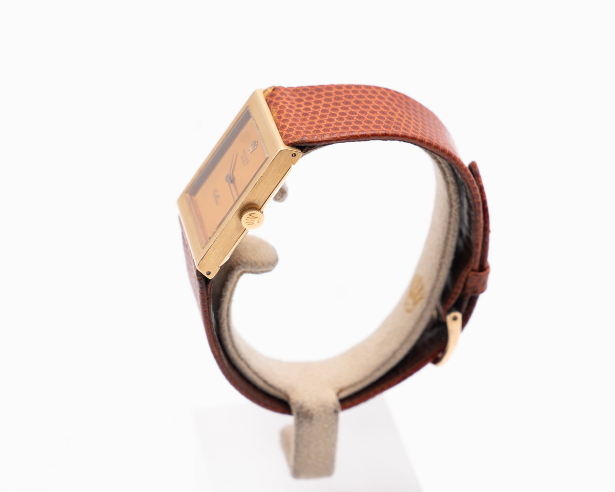 Rolex Cellini 29mm 4014 Orange Mirror YELLOW GOLD