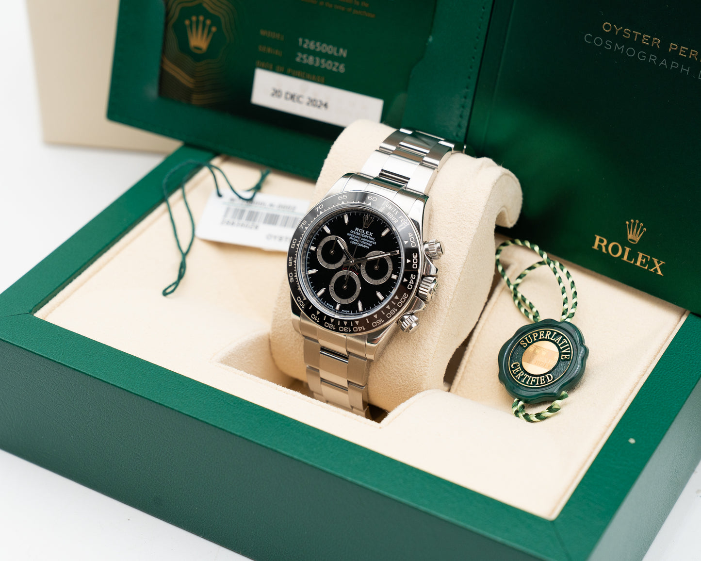 Rolex Daytona 40mm 126500LN Black 2024