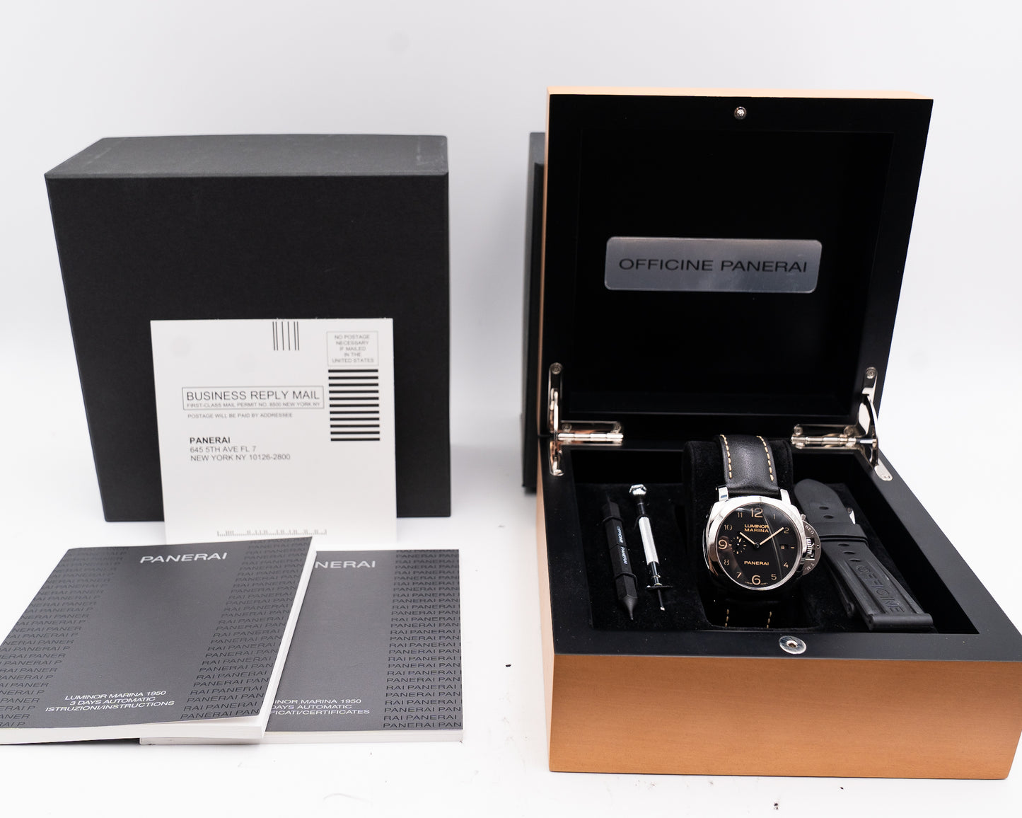Panerai Luminor Marina 1950 3 Days Automatic Dirty Dial 44mm pam00359 Black Dial 2015