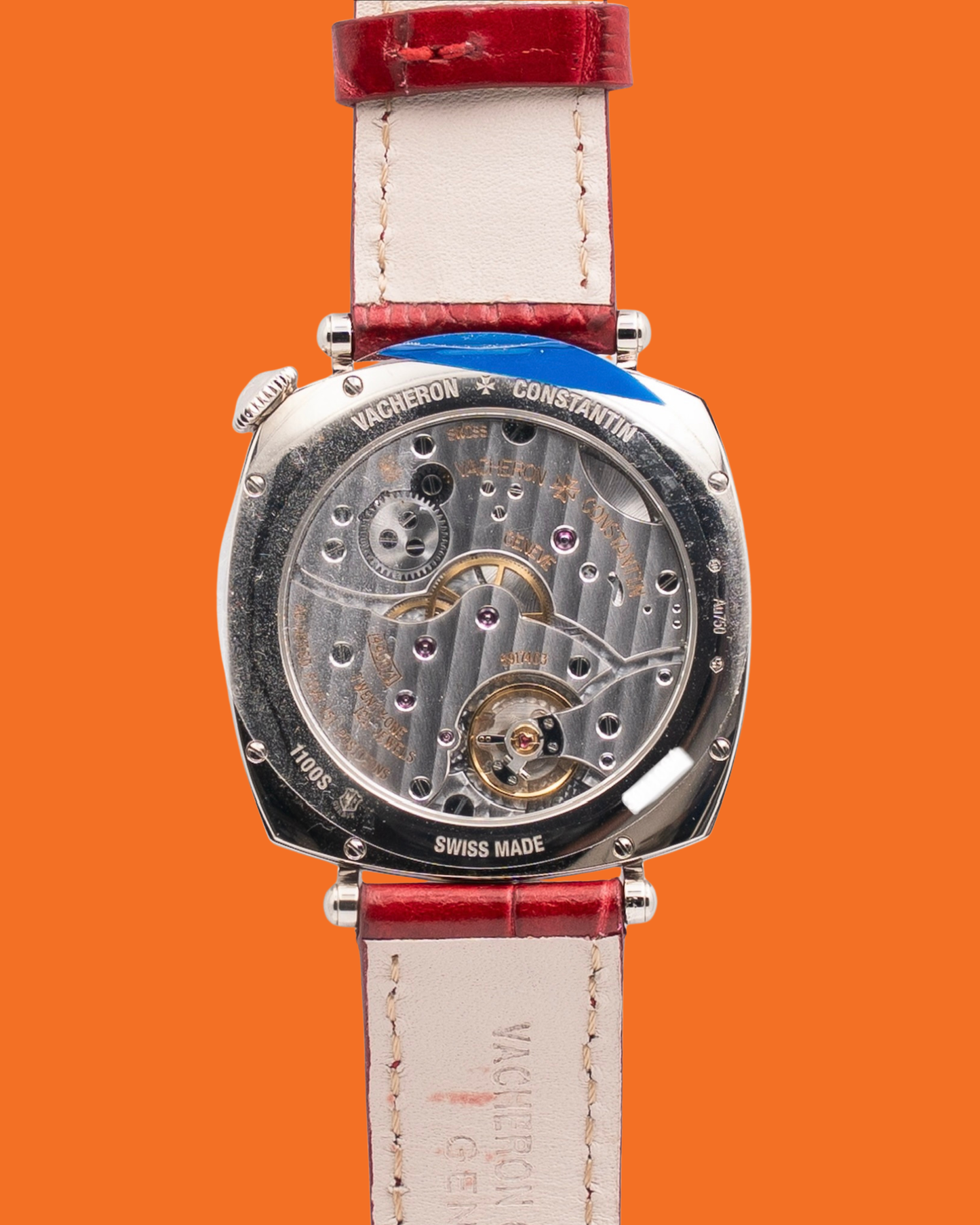 UNWORN STICKERED Vacheron Constantin Historiques American 1921 36.5mm 1100s White Gold Red Alligator Strap 2026