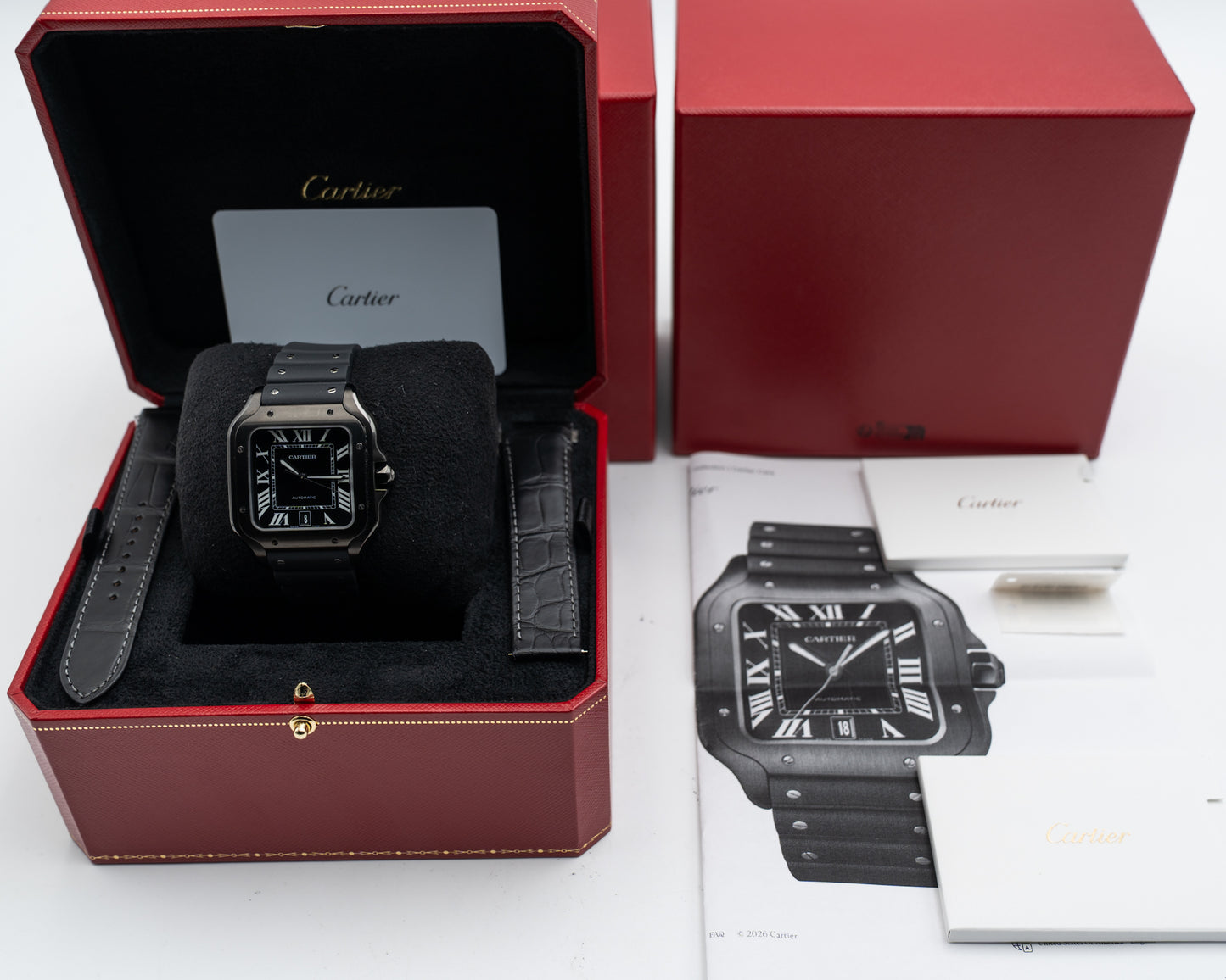 Santos de Cartier 39.8mm WSSA0039 Black DLC