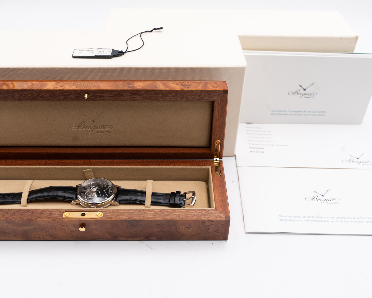 Breguet Tradition 40mm 7057BB/G9/9W6 White Gold Black Alligator Strap 2017