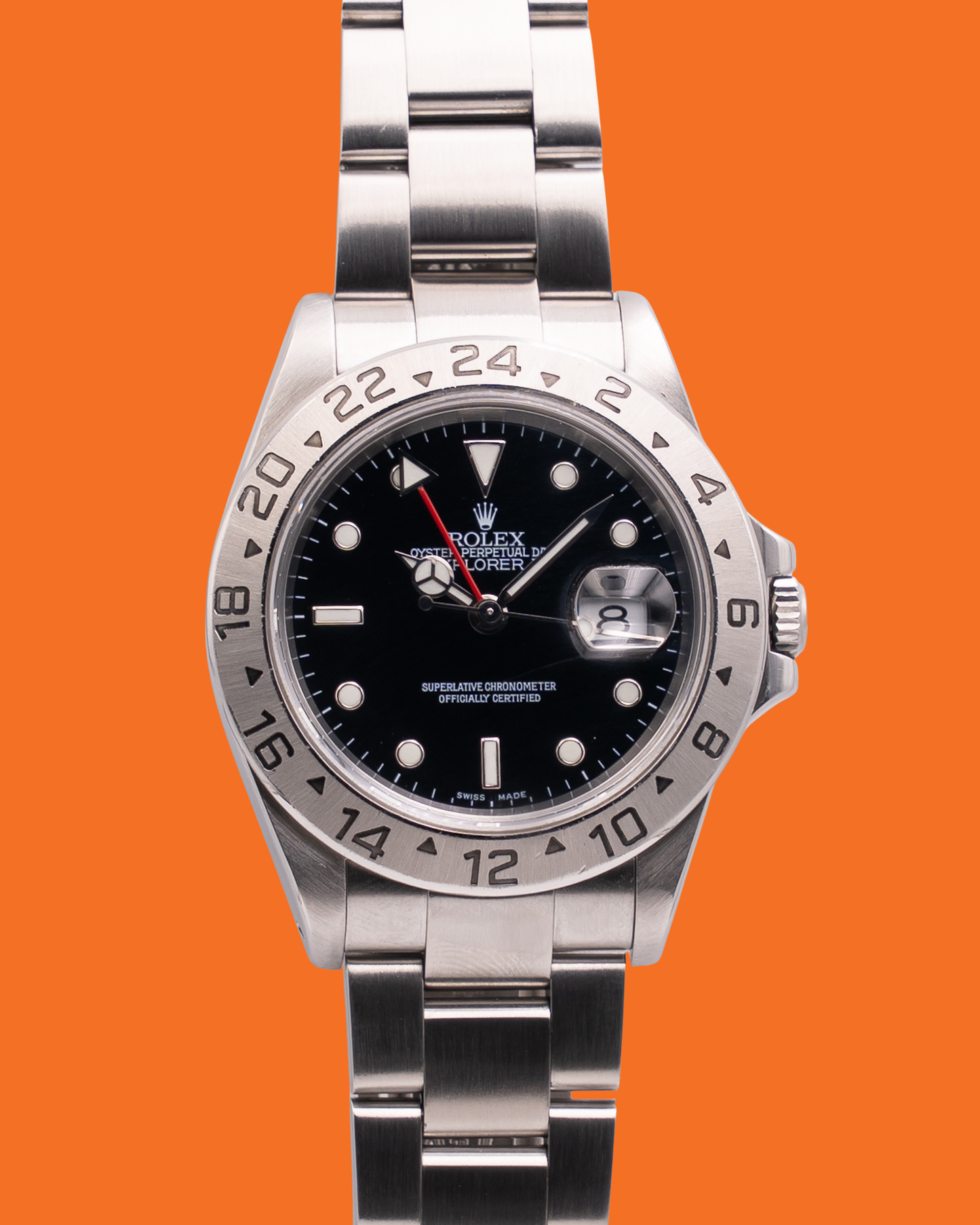 Rolex Explorer II 40mm 16570 Black Dial Y Serial