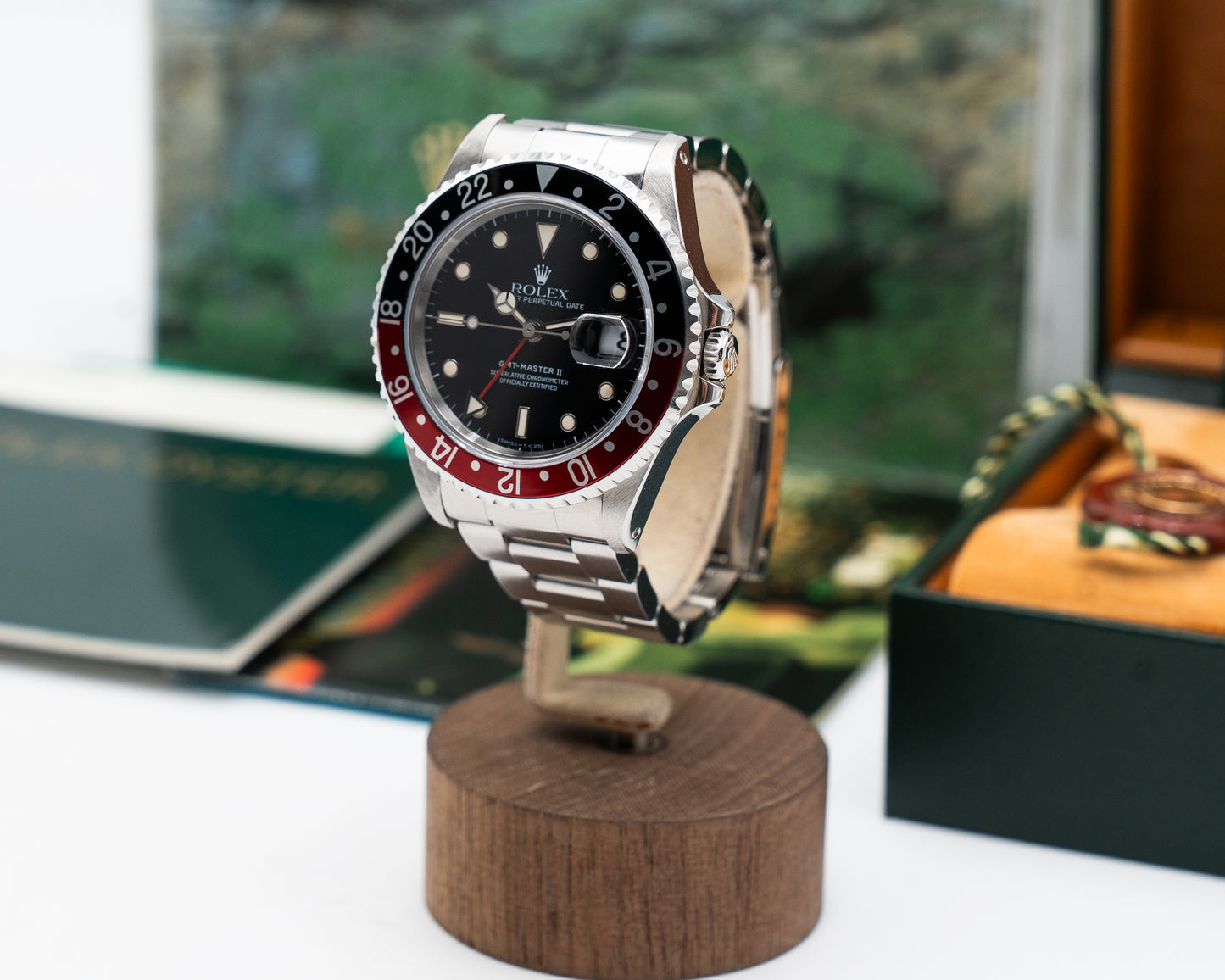 Rolex GMT-Master II 40mm 16710 Coke Swiss only / Tritium dial with patina N serial (1991) STILL UNDER WARRANTY UNTIL 8/26