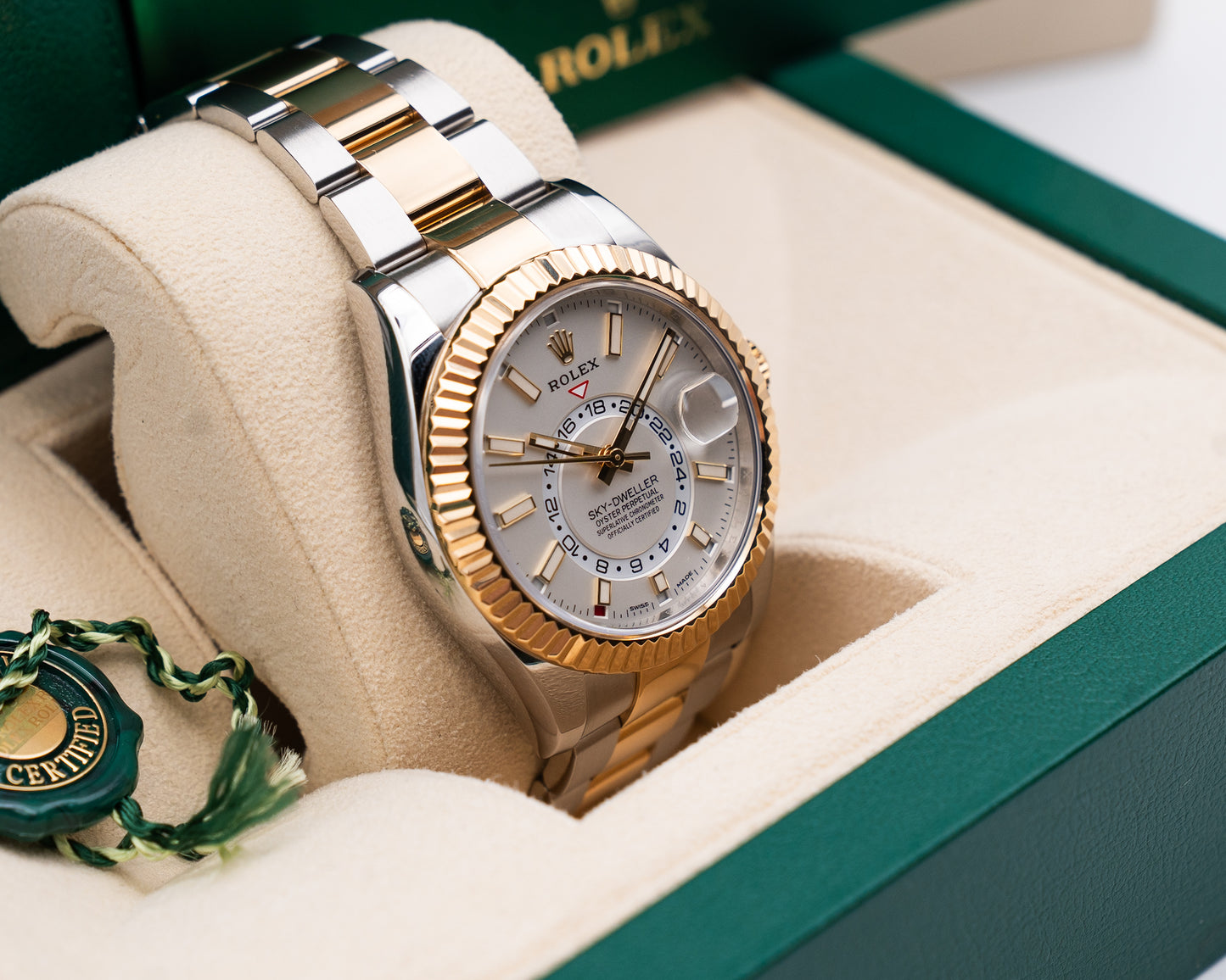 Rolex Sky-Dweller 42mm 326933 Two Tone White Dial 2019