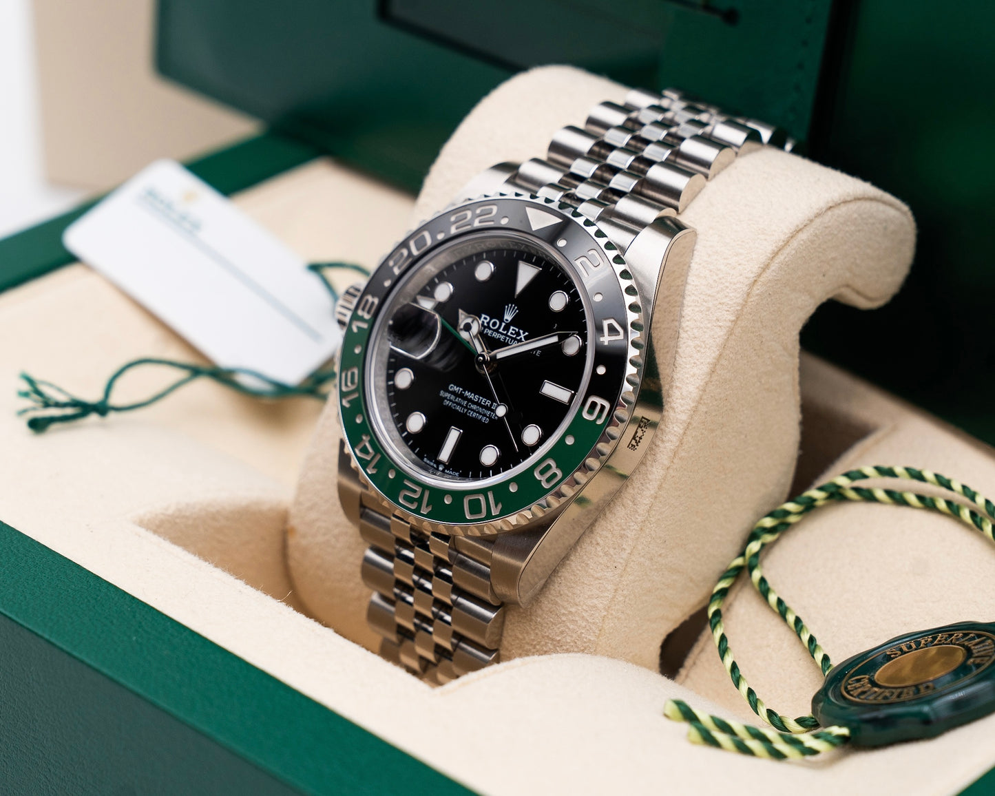 UNWORN STICKERED Rolex GMT-Master II 40mm 126720VTNR Sprite on Jubilee 2022