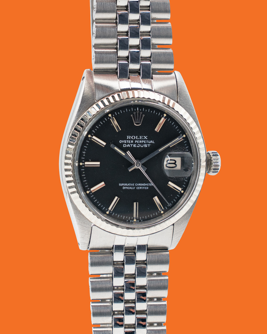 Rolex Datejust 36mm 1601 Black Index on Jubilee 3M-serial