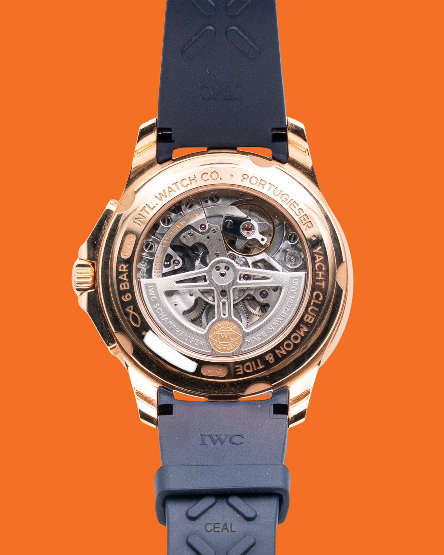 IWC Portugieser Yacht Club Moon Tide 44.6mm IW344001 Blue Dial