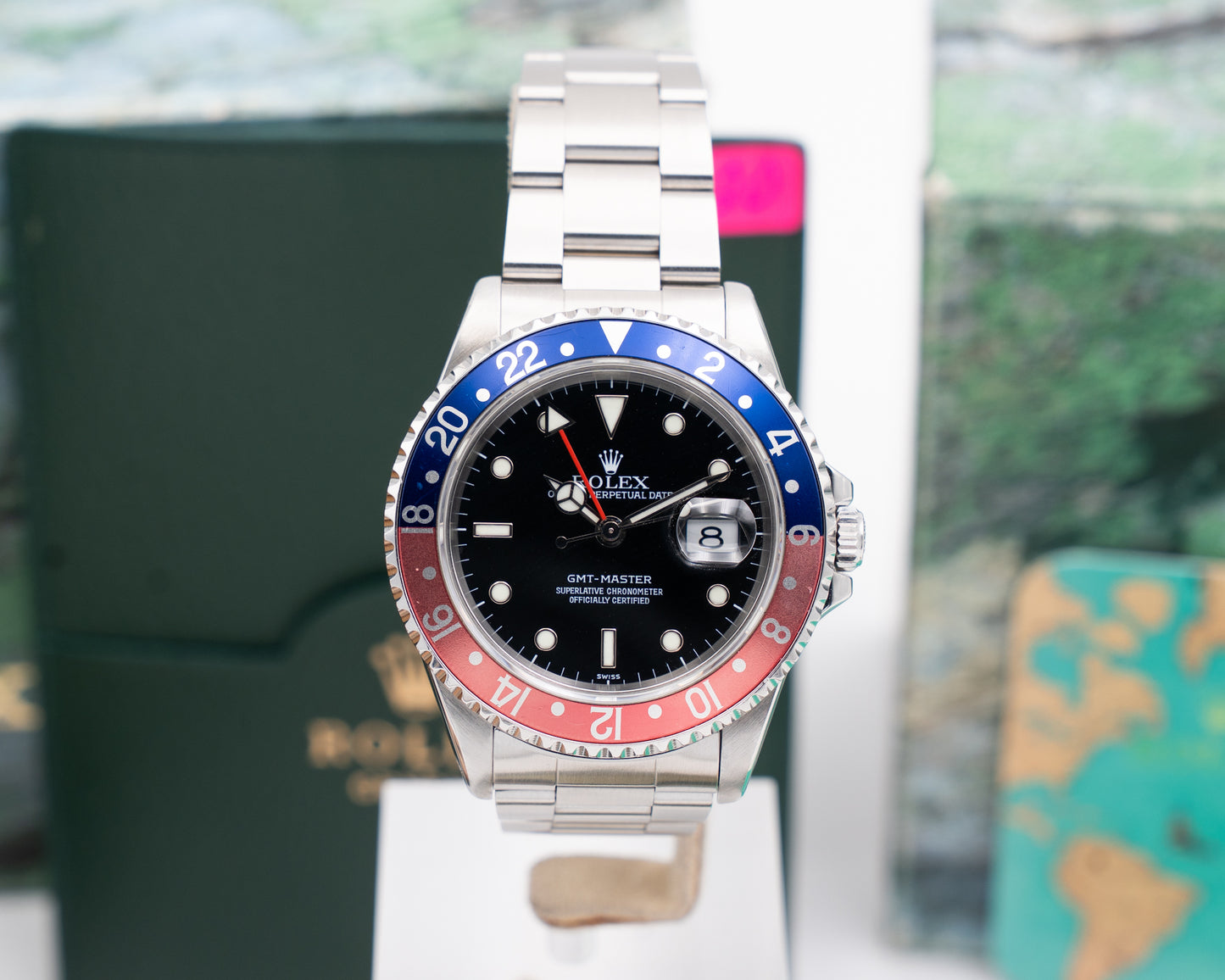 1999 Rolex GMT Master 16700 Pepsi Full Set