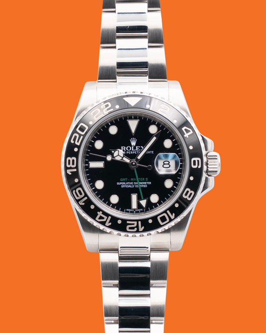 Rolex GMT Master II 40mm 116710LN Green Arrow 2012