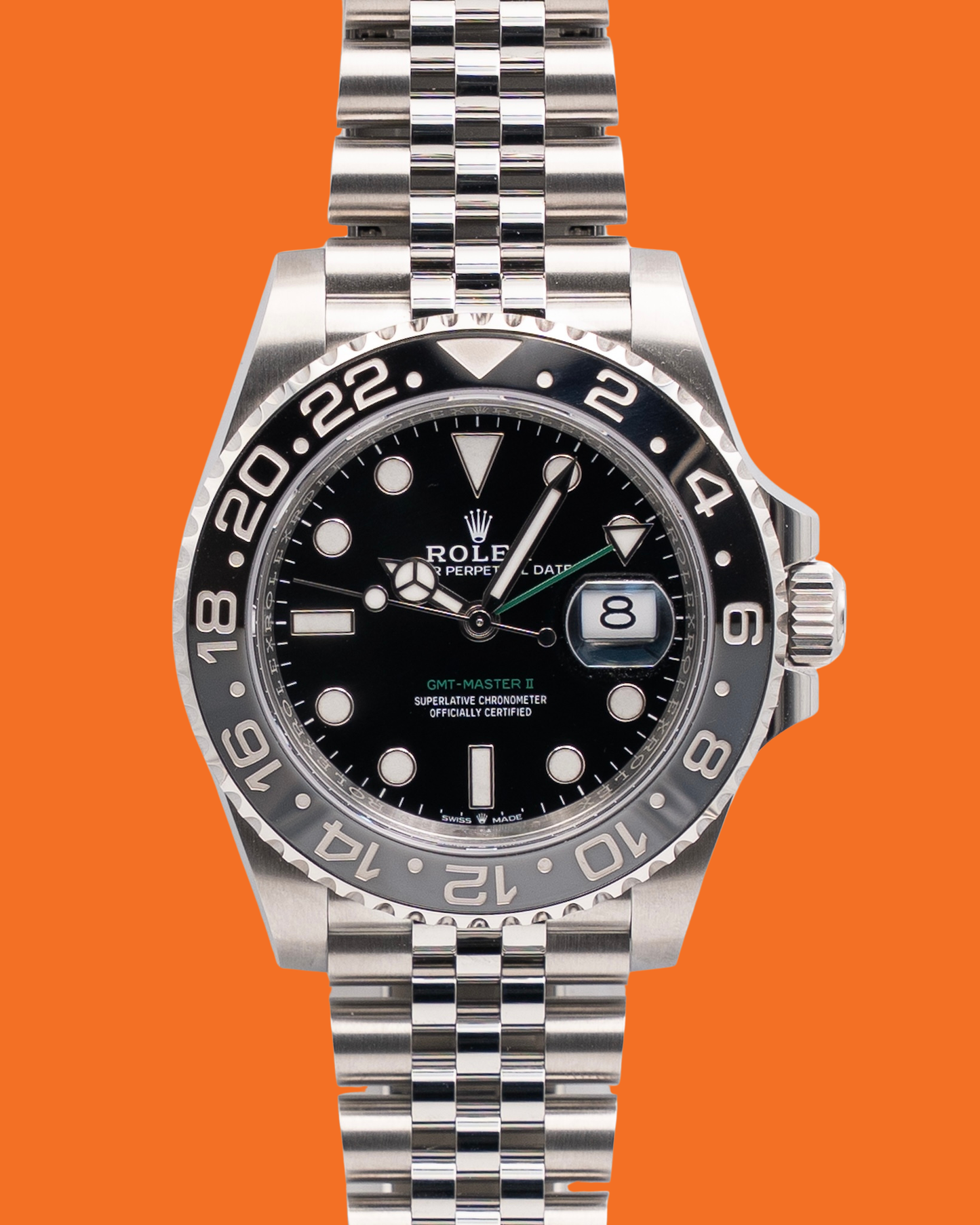 Rolex GMT II 40mm 126710grnr Bruce Wayne Jubilee Wood Card 2026