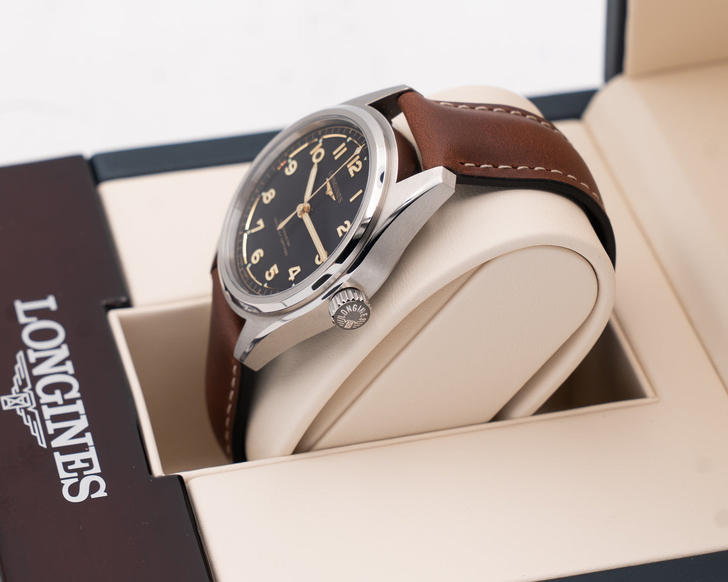 Longines Spirit Pilot 39mm L3.809.4.53.2 Black DIal Brown Strap 2026
